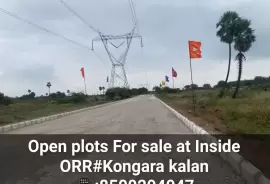 Premium HMDA Approved plots for sale In Kongarakalan+Adibatla(Behind Wonderla) - Inside ORR , Hyderabad
